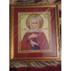 St. Anna the Prophetess Beads Embroidered Icon
